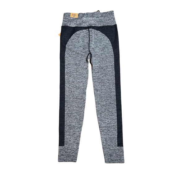 PINK Victoria’s Secret Seamless High Waist full Length Jogger Gray and Black Med - Picture 4 of 5